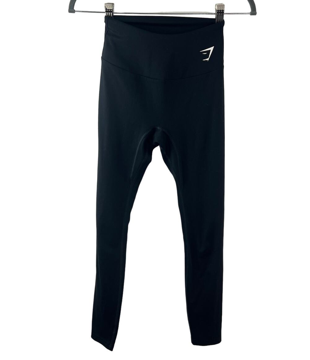 Gymshark Everyday Black Seamless Leggings Stretch Mid-Rise Elastic Waist Pull-On